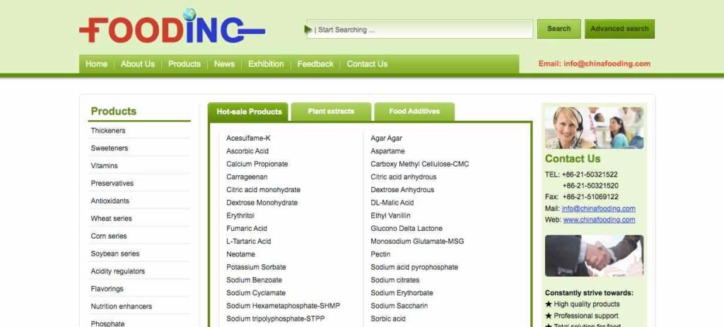 Top 10 Citric Acid Suppliers in China-FOODING